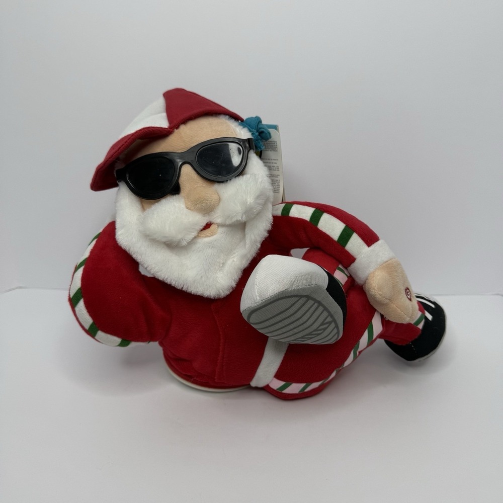 Gemmy Animated Musical Santa Break Dance Rap GDFR Flo Rida NWT 0785723 2016